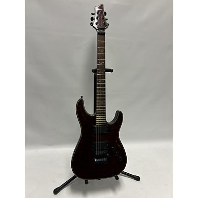 Schecter Guitar Research Used Schecter Guitar Research Hellraiser C1 Floyd Rose Red Solid Body Electric Guitar