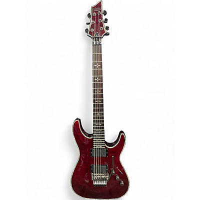 Used Schecter Guitar Research Hellraiser C1 Floyd Rose Red Solid Body Electric Guitar