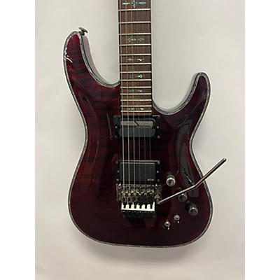 Schecter Guitar Research Used Schecter Guitar Research Hellraiser C1 Floyd Rose Sustaniac Black Cherry Solid Body Electric Guitar