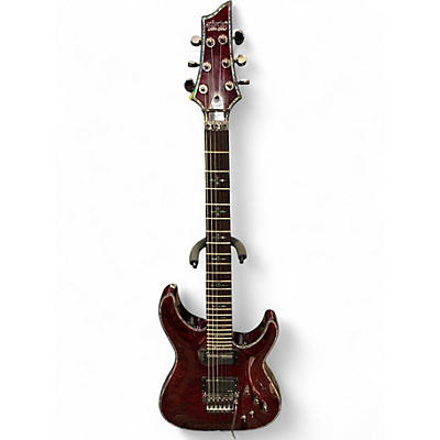 Used Schecter Guitar Research Hellraiser C1 Floyd Rose Sustaniac Black Cherry Solid Body Electric Guitar