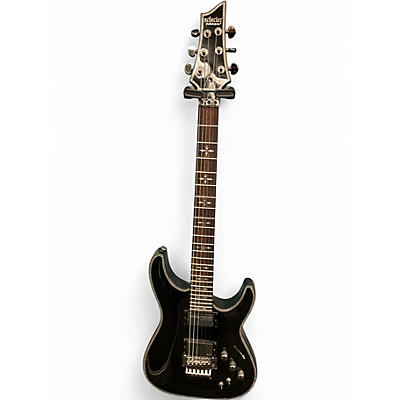 Used Schecter Guitar Research Hellraiser C1 Floyd Rose Sustaniac Black Solid Body Electric Guitar