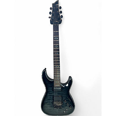 Used Schecter Guitar Research Hellraiser C1 Floyd Rose Sustaniac Trans Charcoal Solid Body Electric Guitar