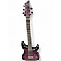 Used Schecter Guitar Research Hellraiser C1 Floyd Rose Trans Purple Solid Body Electric Guitar Trans Purple