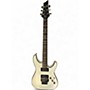 Used Schecter Guitar Research Hellraiser C1 Floyd Rose White Solid Body Electric Guitar White