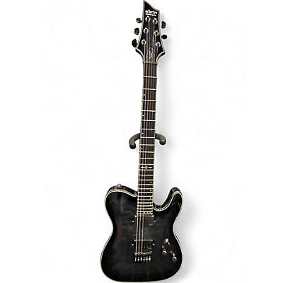 Used Schecter Guitar Research Hellraiser C1 Hybrid PT Trans Black Solid Body Electric Guitar