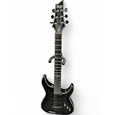 Schecter Guitar Research Used Schecter Guitar Research Hellraiser C1 Hybrid Trans Black Solid Body Electric Guitar