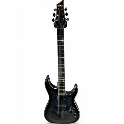 Used Schecter Guitar Research Hellraiser C1 Hybrid Trans Black Solid Body Electric Guitar