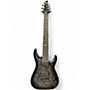 Used Schecter Guitar Research Hellraiser C1 Hybrid Trans Black Solid Body Electric Guitar Trans Black