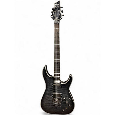 Used Schecter Guitar Research Hellraiser C1 Hybrid Trans Black Solid Body Electric Guitar