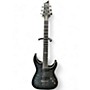 Used Schecter Guitar Research Hellraiser C1 Hybrid Trans Black Solid Body Electric Guitar Trans Black