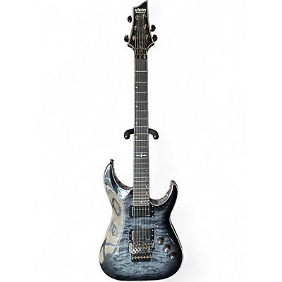 Used Schecter Guitar Research Hellraiser C1 Hybrid Trans Black Solid Body Electric Guitar