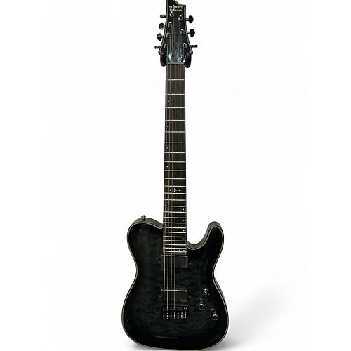 Schecter Guitar Research Used Schecter Guitar Research Hellraiser C1 Hybrid Trans Gray Solid Body Electric Guitar Trans Gray