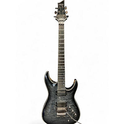 Used Schecter Guitar Research Hellraiser C1 Hybrid trans grey Solid Body Electric Guitar