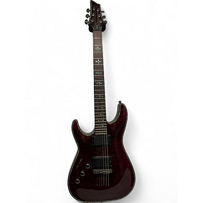 Schecter Guitar Research Used Schecter Guitar Research Hellraiser C1 Left Handed Cherry Electric Guitar