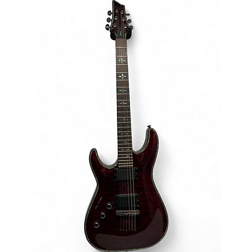 Schecter Guitar Research Used Schecter Guitar Research Hellraiser C1 Left Handed Cherry Electric Guitar Cherry