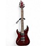 Used Schecter Guitar Research Hellraiser C1 Left Handed Dark Cherry Burst Electric Guitar Dark Cherry Burst