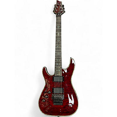 Schecter Guitar Research Used Schecter Guitar Research Hellraiser C1 Left Handed Red Electric Guitar