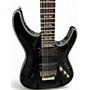 Used Schecter Guitar Research Hellraiser C1 Trans Black Solid Body Electric Guitar Trans Black