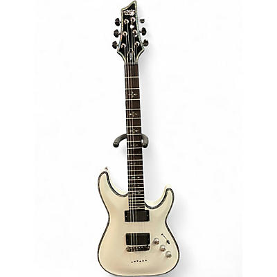 Used Schecter Guitar Research Hellraiser C1 White Solid Body Electric Guitar