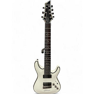 Schecter Guitar Research Used Schecter Guitar Research Hellraiser C7 7 String Alpine White Solid Body Electric Guitar