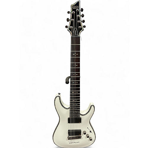 Schecter Guitar Research Used Schecter Guitar Research Hellraiser C7 7 String Alpine White Solid Body Electric Guitar Alpine White