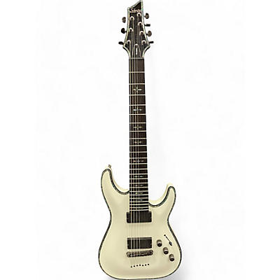 Schecter Guitar Research Used Schecter Guitar Research Hellraiser C7 7 String Alpine White Solid Body Electric Guitar