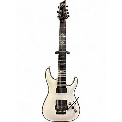 Used Schecter Guitar Research Hellraiser C7 7 String Alpine White Solid Body Electric Guitar