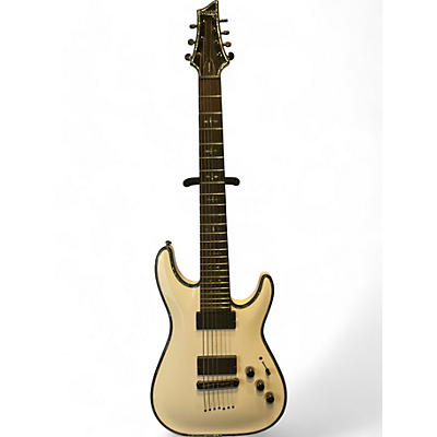 Used Schecter Guitar Research Hellraiser C7 7 String Arctic White Solid Body Electric Guitar