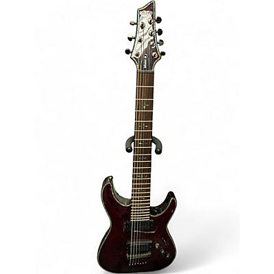 Used Schecter Guitar Research Hellraiser C7 7 String Black Cherry Solid Body Electric Guitar