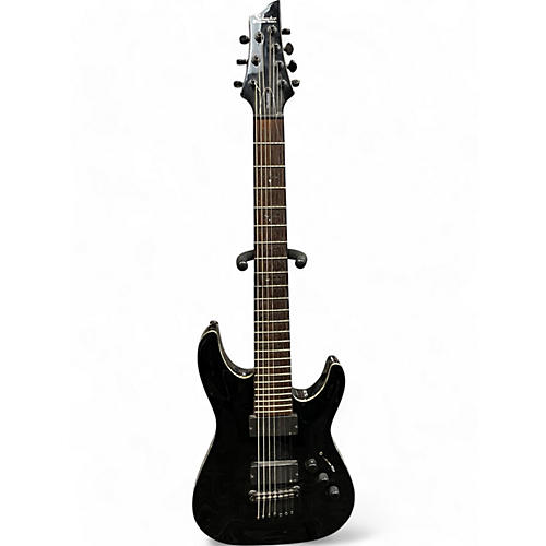 Schecter Guitar Research Used Schecter Guitar Research Hellraiser C7 7 String Black Solid Body Electric Guitar Black