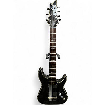 Used Schecter Guitar Research Hellraiser C7 7 String Black Solid Body Electric Guitar