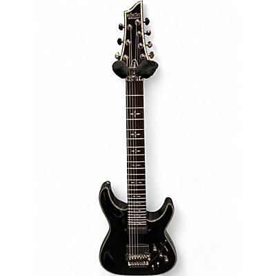 Used Schecter Guitar Research Hellraiser C7 7 String  Black Solid Body Electric Guitar