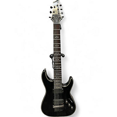 Used Schecter Guitar Research Hellraiser C7 7 String Black Solid Body Electric Guitar