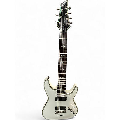 Used Schecter Guitar Research Hellraiser C7 7 String Olympic White Solid Body Electric Guitar