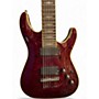 Used Schecter Guitar Research Hellraiser C7 7 String RED Solid Body Electric Guitar RED