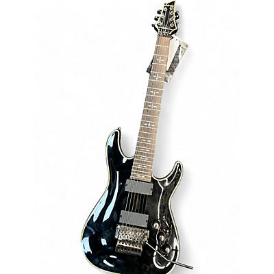 Schecter Guitar Research Used Schecter Guitar Research Hellraiser C7 Floyd Rose Black Solid Body Electric Guitar