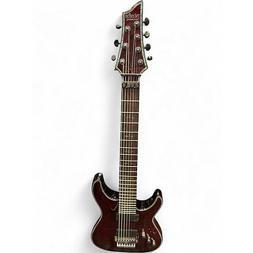 Used Schecter Guitar Research Hellraiser C7 Floyd Rose Crimson Red Trans Solid Body Electric Guitar Crimson Red Trans