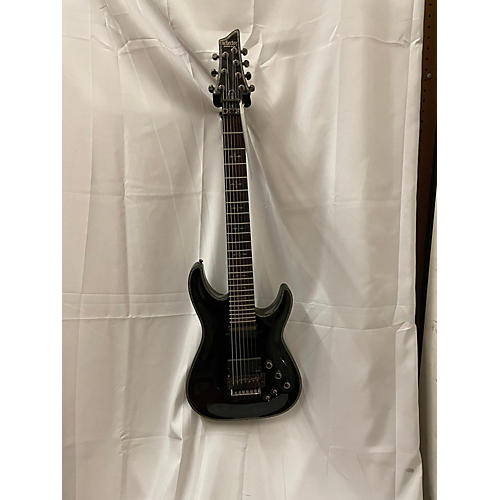 Schecter Guitar Research Used Schecter Guitar Research Hellraiser C7 Floyd Rose Sustaniac Black Solid Body Electric Guitar Black