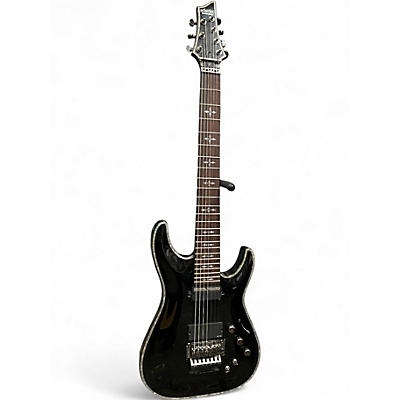 Used Schecter Guitar Research Hellraiser C7 Floyd Rose Sustaniac Black Solid Body Electric Guitar