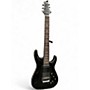 Used Schecter Guitar Research Hellraiser C7 Floyd Rose Sustaniac Black Solid Body Electric Guitar Black