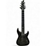 Used Schecter Guitar Research Hellraiser C7 Hybrid Transparent Black Solid Body Electric Guitar Transparent Black