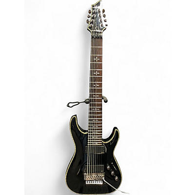 Used Schecter Guitar Research Hellraiser C8 8 Floyd Rose Black Solid Body Electric Guitar