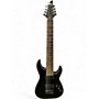 Used Schecter Guitar Research Hellraiser C8 Black Solid Body Electric Guitar Black