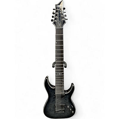 Used Schecter Guitar Research Hellraiser C8 Hybrid TRANS BLACK Solid Body Electric Guitar