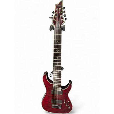 Used Schecter Guitar Research Hellraiser C8 Special 8 String Black Cherry Solid Body Electric Guitar