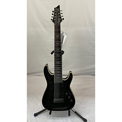 Schecter Guitar Research Used Schecter Guitar Research Hellraiser C8 Special 8 String Trans Black Solid Body Electric Guitar