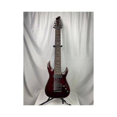 Schecter Guitar Research Used Schecter Guitar Research Hellraiser C9 Wine Red Solid Body Electric Guitar