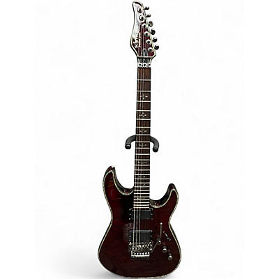 Used Schecter Guitar Research Hellraiser Dark Red Solid Body Electric Guitar