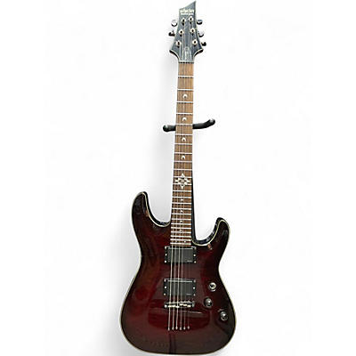 Used Schecter Guitar Research Hellraiser Deluxe Black Cherry Solid Body Electric Guitar