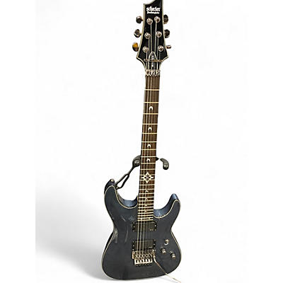 Used Schecter Guitar Research Hellraiser Deluxe Floyd Rose Gunmetal Gray Solid Body Electric Guitar